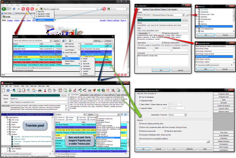 Click to view Linkman Pro 8.32 screenshot