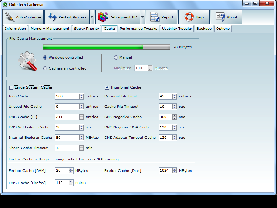 Vista Optimization Software