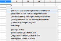 Clipboard History paste menu