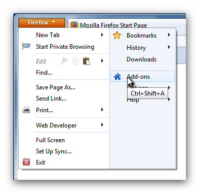 Firefox Add-ons Manager