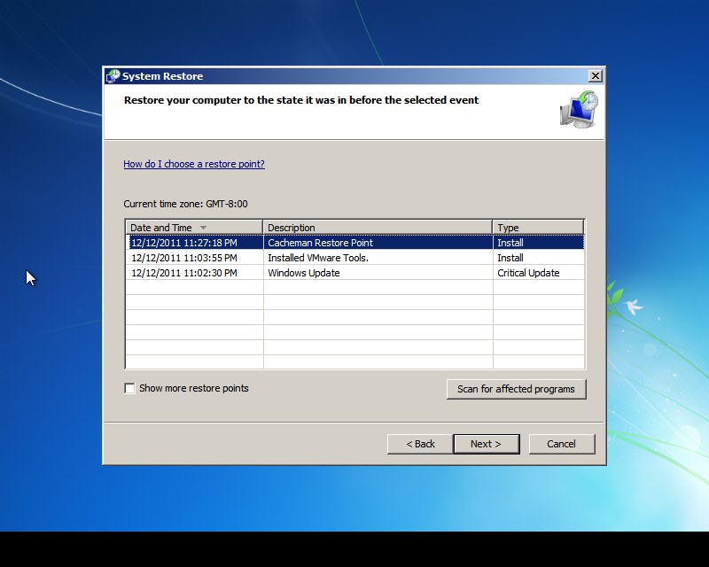 How To Do System Restore Vista On Startup